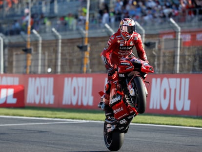 Jack Miller celebra su triunfo en el GP de Japón este domingo.