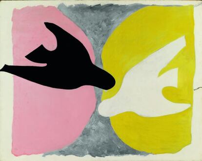 'L'oiseau noir et l'oiseau blanc' (1960), de Georges Braque. 