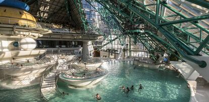 Piscina del balneario Caldea, en Andorra la Vella.