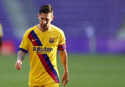 Messi, durante un partido de Liga.