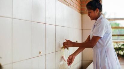 Uno de los proyectos de saneamieno en Bolivia de Water for people.
