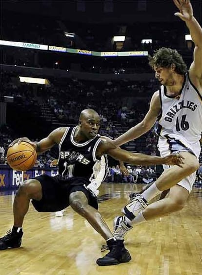 Pau Gasol, en su partido contra los Spurs