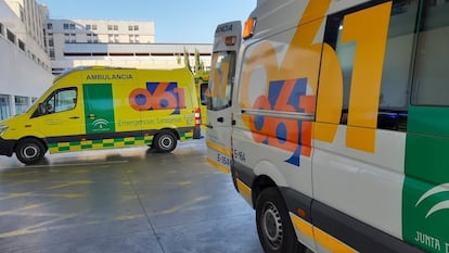 Ambulancias del 061 en una imagen de archivo.