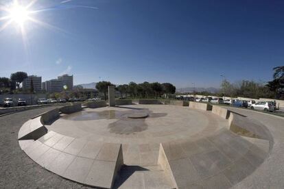 Vista general de un memorial recordando el genocidio armenio en la ciudad de Marsella, Francia, el pasado martes.