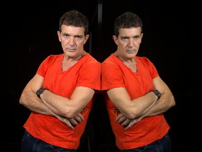 Antonio Banderas, durante un ensayo del musical A Chorus Line en Málaga.