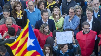 Manifestacion independentista contra del Tribunal Supremo el pasado 26 de octubre en Barcelona.