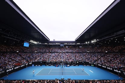 Pista central de Melbourne Park durante la final del Open de Australia.