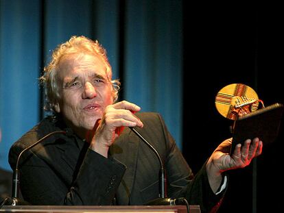 Abel Ferrara, tras recibir el galardón del Festival de Sitges.