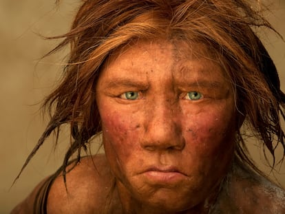 Recreación de una mujer neandertal por los artistas holandeses Andrie y Alfons Kennis.