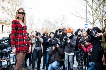 Chiara Ferragni en la semana de la moda de París