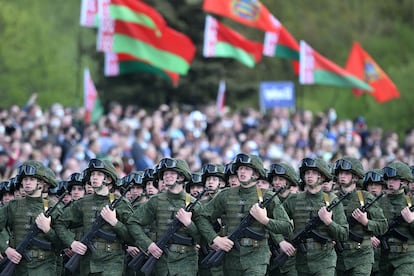 Desfile del 9 de mayo en Minsk. 