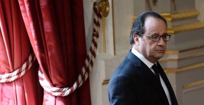 François Hollande, este viernes en el Elíseo.