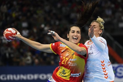 Jessy Kramer (derecha) junto a Lara González, durante la final.