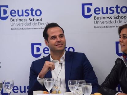 Ignacio Aguado, durante su conferencia.