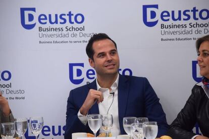 Ignacio Aguado, durante su conferencia.