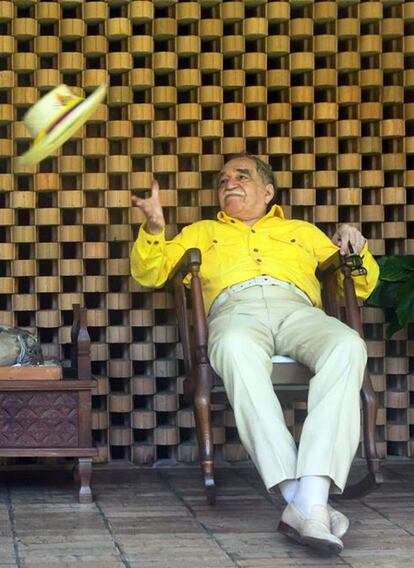 Gabriel García Márquez em sua casa, em janeiro de 2010.