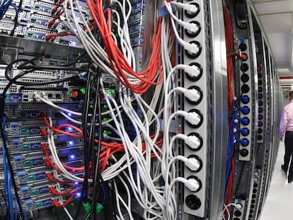 Dependencias de un centro proveedor de Internet en Karlsruhe, Alemania, en noviembre de 2018.