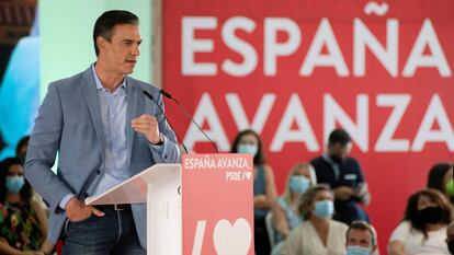 El presidente del Gobierno, Pedro Sánchez, durante un acto del PSOE en septiembre.