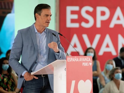 El presidente del Gobierno, Pedro Sánchez, durante un acto del PSOE en septiembre.