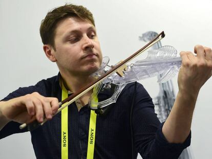 Demonstração do violino elétrico 3Dvarius