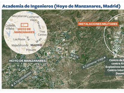 El lugar del suceso que ha costado la vida a cinco militares