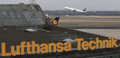 Instalaciones de Lufthansa Tecnik, la divisi&oacute;n de mantenimiento de la aerol&iacute;nea alemana.