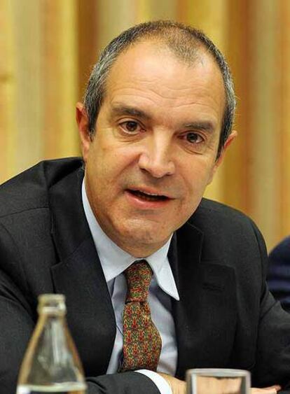 Luis Fernández, en una comparecencia en el Congreso.