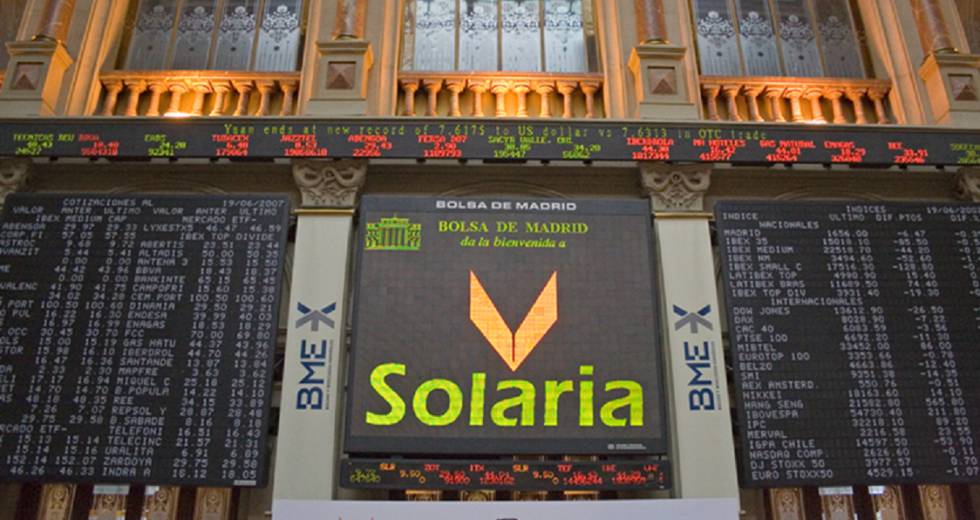 Imagen de archivo de cuando Solaria salió a Bolsa en 2017.