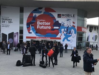 26/02/2018 Recinto Gran Via de Fira de Barcelona durante el Mobile World Congress (MWC)
 ECONOMIA CATALUÑA ESPAÑA EUROPA BARCELONA EMPRESAS
 