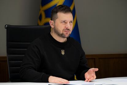 El presidente ucranio, Volodímir Zelenski, el martes pasado.