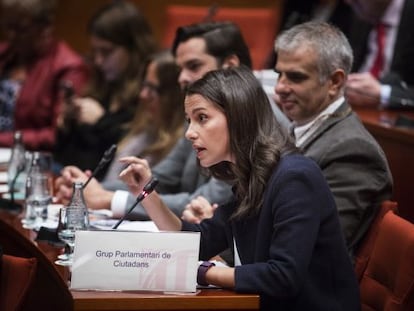 Inés Arrimadas, de Ciutadans, al Parlament.