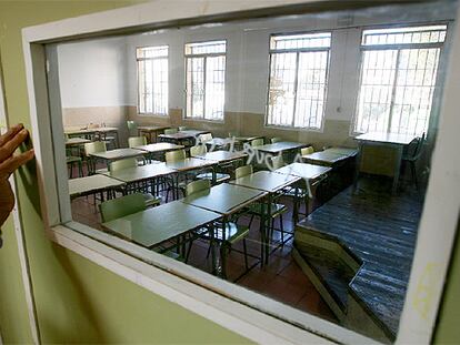 Interior de un instituto de educación secundaria.