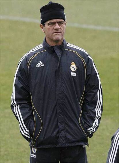 Fabio Capello, durante un entrenamiento