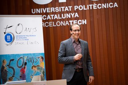 Antonio Torralba, jefe de la Facultad de Inteligencia Artificial del Massachusetts Institute of Tecnhology, en la celebración de los 50 años de la UPC, donde fue investido doctor 'honoris causa'.