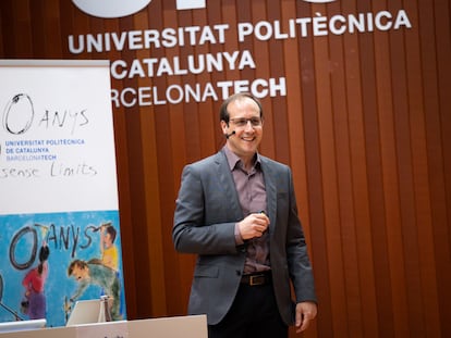 Antonio Torralba, jefe de la Facultad de Inteligencia Artificial del Massachusetts Institute of Tecnhology, en la celebración de los 50 años de la UPC, donde fue investido doctor 'honoris causa'.