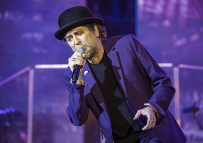 Joaqu&iacute;n Sabina, durante su concierto en &Uacute;beda.