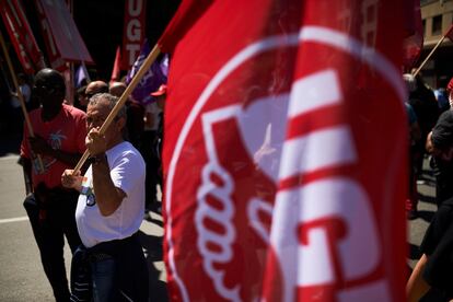 Manifestaciones en Pamplona el día 1 de mayo, día del trabajador.
