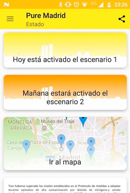 Esta app notifica en tiempo real de los escenarios de alta contaminación