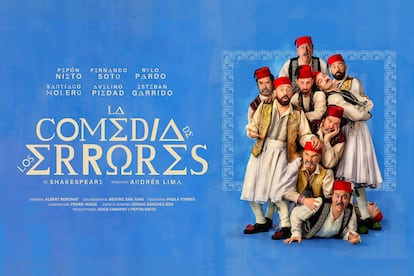 Cartel promocional del espectáculo 'La comedia de los errores', en el Teatro la Latina.