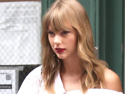 La cantante Taylor Swift caminando en Nueva York, en junio de este año.