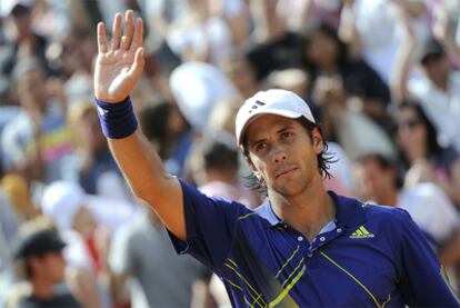 Fernando Verdasco celebra su victoria ante Florent Serra.