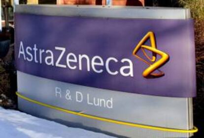 Entrada a la sede del gigante farmacéutico anglo-sueco AstraZeneca en Lund (Suecia). EFE/Archivo