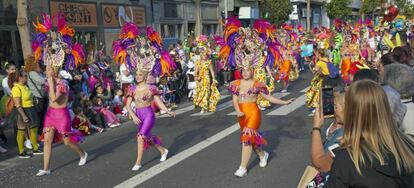 Desfile de carnaval infantil en marzo de 2019, en Las Palmas de Gran Canaria.