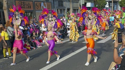 Desfile de carnaval infantil en marzo de 2019, en Las Palmas de Gran Canaria.