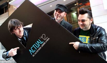 Los integrantes del grupo riojano Lazyballs, uno de los participantes en el festival Actual 2012 de Logroño.