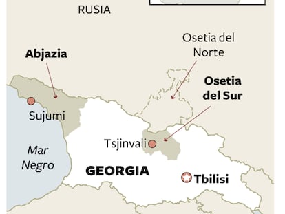 Mapa de situación de Georgia