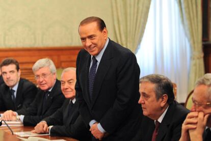 Silvio Berlusconi, en un encuentro reciente con la industria automovilística italiana.