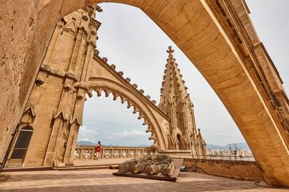 Las terrazas de la catedral de Palma.