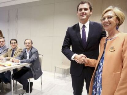 Rosa Diez y Albert Ribera el pasado noviembre.