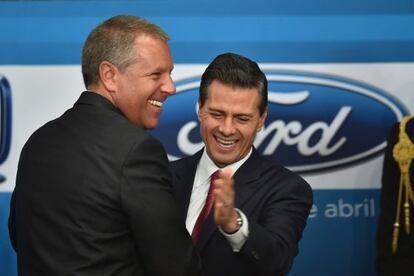 El presidente de M&eacute;xico, junto al presidente Ford Am&eacute;ricas